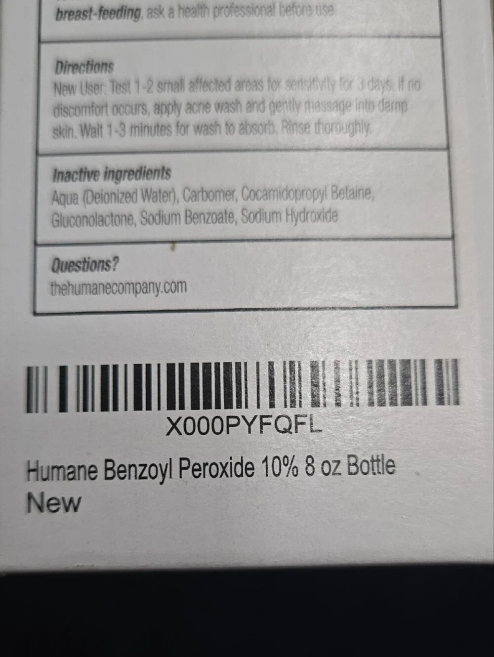 Maximum-Strength Acne Wash 10% Benzoyl Peroxide